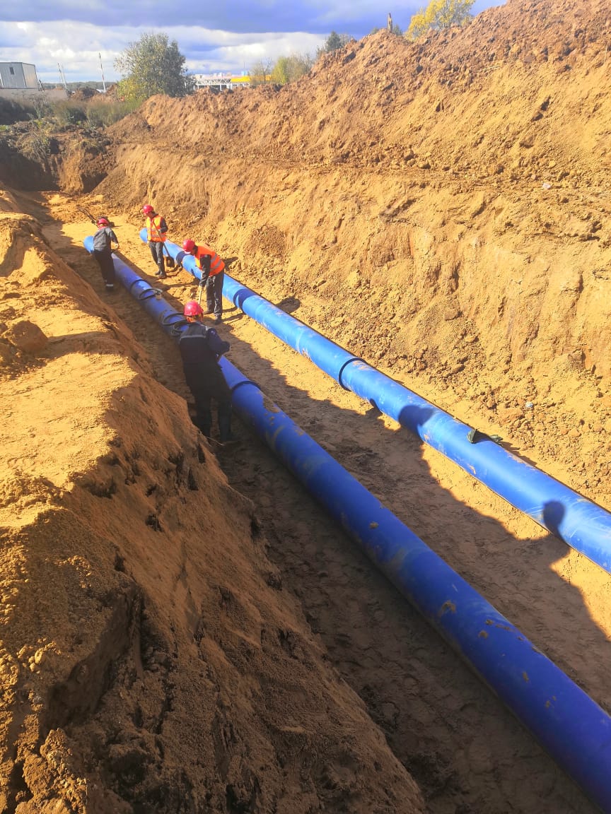 монтаж наружных сетей 